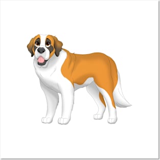 Saint Bernard Dog Posters and Art